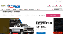 Desktop Screenshot of pridechevy.com